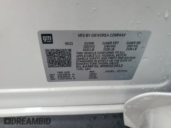 ✅ 2024 Buick Encore GX Avenir • VIN: KL4AMFSL4RB023912 • Лот: 51159555. Опубліковано раніше на Copart з пробігом Не вказано. Безкоштовний доступ до архіву аукціонних продажів зі США та докладний звіт про історію автомобіля на DreamBid. Зображення 13.