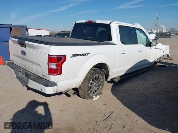 ✅ 2020 Ford F-150 XL • VIN: 1FTEW1C49LKE58525 • Lot: 41578282. Wystawiony na IAAI z przebiegiem Nie podano. Bezpłatny archiwum sprzedaży aukcyjnych z USA i szczegółowy raport historii pojazdu na DreamBid. Zdjęcie 4.