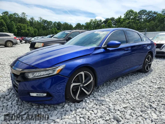 ✅ 2019 Honda Accord Sport • VIN: 1HGCV1F32KA065615 • Lot: 58821816. Wystawiony na Copart z przebiegiem 159 837 mil. Bezpłatny archiwum sprzedaży aukcyjnych z USA i szczegółowy raport historii pojazdu na DreamBid. Zdjęcie 1.