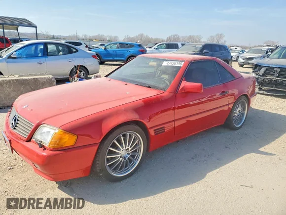 ✅ 1991 MERCEDES-BENZ SL-CLASS 300 • VIN: WDBFA61E2MF030610 • Lot: 47436196. Wystawiony na Copart z przebiegiem 123 185 mil. Bezpłatny archiwum sprzedaży aukcyjnych z USA i szczegółowy raport historii pojazdu na DreamBid. Zdjęcie 1.