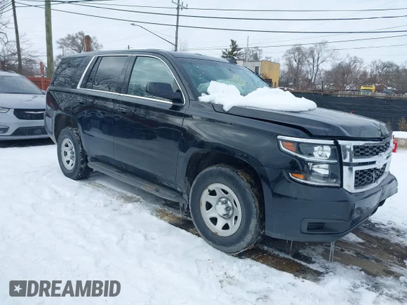 ✅ 2017 Chevrolet Tahoe Commercial • VIN: 1GNSKFEC1HR183870 • Lot: 44291028. Listed on IAAI with 176,246 mi. Free auction sales archive from the USA and detailed vehicle history report at DreamBid. Image 1.