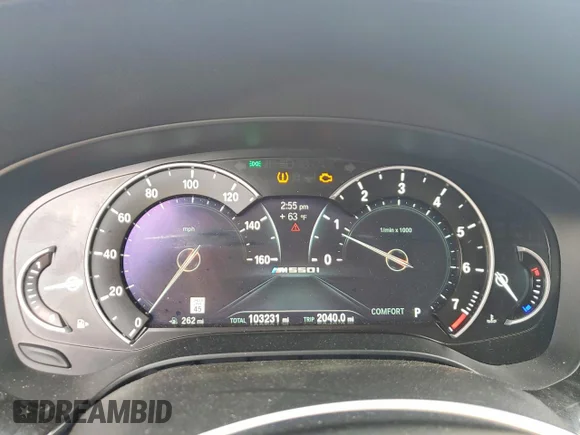 ✅ 2019 BMW 5 Series M550i xDrive • VIN: WBAJB9C54KB464312 • Lot: 53602506. Listed on Copart with 103,231 mi. Free auction sales archive from the USA and detailed vehicle history report at DreamBid. Image 9.
