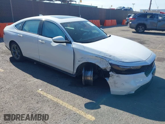 ✅ 2023 Honda Accord EX • VIN: 1HGCY1F3XPA004088 • Lot: 45161164. Listed on IAAI with 25,247 mi. Free auction sales archive from the USA and detailed vehicle history report at DreamBid. Image 1.