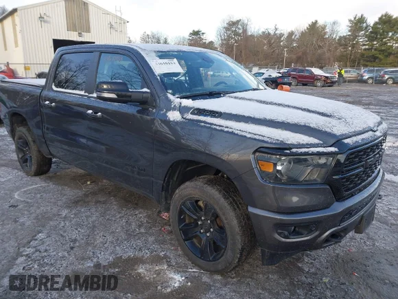 ✅ 2022 Ram 1500 Big Horn • VIN: 1C6SRFFT4NN333189 • Lot: 44610153. Listed on IAAI with 29,963 mi. Free auction sales archive from the USA and detailed vehicle history report at DreamBid. Image 1.