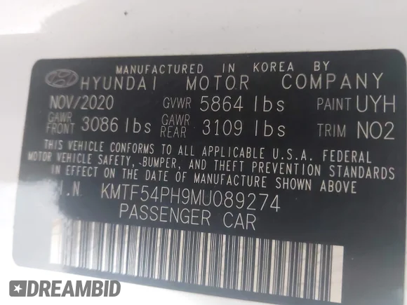 ✅ 2021 Genesis G90 Ultimate • VIN: KMTF54PH9MU089274 • Lot: 43319593. Wystawiony na IAAI z przebiegiem 61 372 mil. Bezpłatny archiwum sprzedaży aukcyjnych z USA i szczegółowy raport historii pojazdu na DreamBid. Zdjęcie 9.
