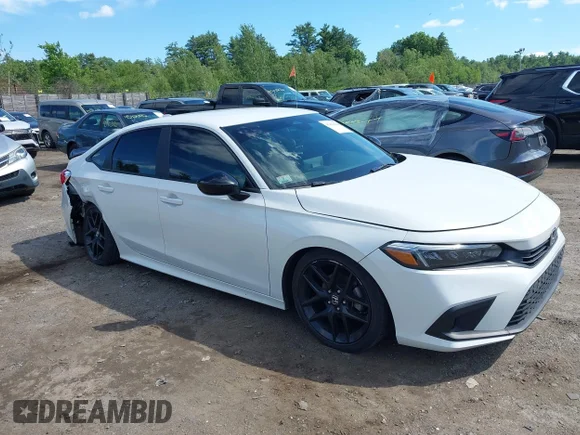 ✅ 2024 Honda Civic Sport • VIN: 2HGFE2F55RH542313 • Lot: 45450380. Listed on IAAI with 111,665 mi. Free auction sales archive from the USA and detailed vehicle history report at DreamBid. Image 1.