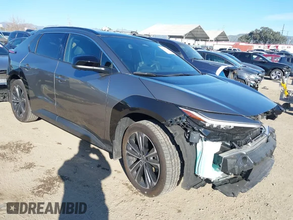 ✅ 2025 Toyota bZ4X Limited • VIN: JTMAAAAA5SA057483 • Lot: 44248114. Listed on IAAI with 13,020 mi. Free auction sales archive from the USA and detailed vehicle history report at DreamBid. Image 1.