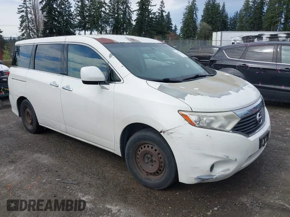 ✅ 2011 Nissan Quest SL • VIN: JN8AE2KP8B9007034 • Lot: 44572285. Listed on IAAI with 174,126 mi. Free auction sales archive from the USA and detailed vehicle history report at DreamBid. Image 1.