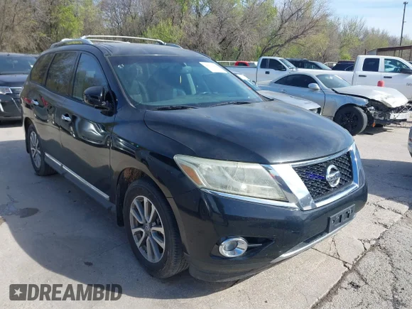 ✅ 2014 Nissan Pathfinder SV • VIN: 5N1AR2MN5EC636782 • Lot: 44632298. Listed on IAAI with 151,912 mi. Free auction sales archive from the USA and detailed vehicle history report at DreamBid. Image 1.