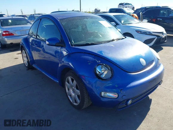 ✅ 2003 Volkswagen Beetle GLX • VIN: 3VWDD21C73M436076 • Лот: 43789072. Опубліковано раніше на IAAI з пробігом 161 508 миль. Безкоштовний доступ до архіву аукціонних продажів зі США та докладний звіт про історію автомобіля на DreamBid. Зображення 1.