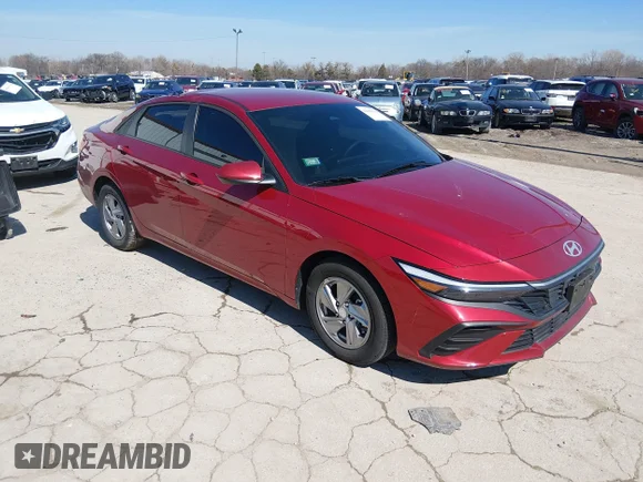 ✅ 2025 Hyundai Elantra SE • VIN: KMHLL4DG9SU044783 • Lot: 44668114. Listed on IAAI with 9,309 mi. Free auction sales archive from the USA and detailed vehicle history report at DreamBid. Image 1.