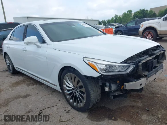 ✅ 2017 Genesis G90 Ultimate • VIN: KMHG54JH9HU023725 • Лот: 42858647. Опубликован ранее на IAAI с пробегом 164 454 миль. Бесплатный доступ к архиву аукционных продаж из США и подробный отчёт об истории автомобиля на DreamBid. Изображение 1.
