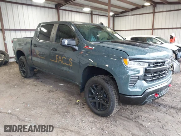 ✅ 2026 Chevrolet Silverado 1500 LT Trail Boss • VIN: 3GCUKFED3TG117324 • Лот: 44220656. Опубликован ранее на IAAI с пробегом 10 284 миль. Бесплатный доступ к архиву аукционных продаж из США и подробный отчёт об истории автомобиля на DreamBid. Изображение 1.