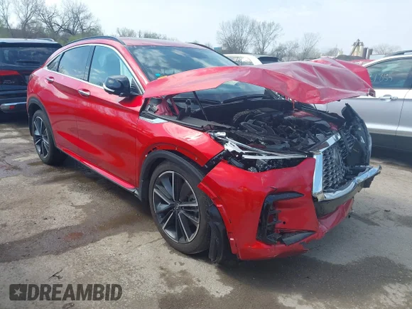 ✅ 2023 Infiniti QX55 Essential • VIN: 3PCAJ5KR7PF115054 • Lot: 44733388. Wystawiony na IAAI z przebiegiem 5 922 mil. Bezpłatny archiwum sprzedaży aukcyjnych z USA i szczegółowy raport historii pojazdu na DreamBid. Zdjęcie 1.