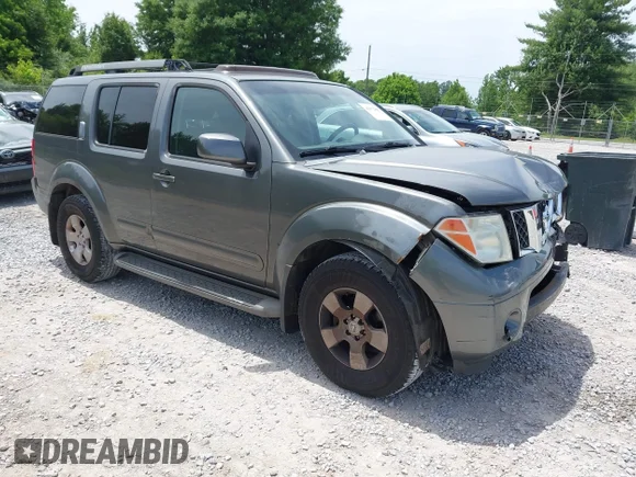 ✅ 2005 Nissan Pathfinder XE • VIN: 5N1AR18U75C757129 • Lot: 45072881. Listed on IAAI with 129,064 mi. Free auction sales archive from the USA and detailed vehicle history report at DreamBid. Image 1.