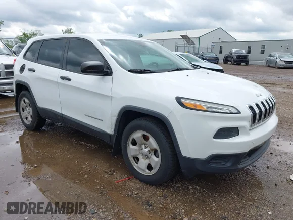 ✅ 2014 Jeep Cherokee Sport • VIN: 1C4PJMAB6EW177613 • Лот: 44980098. Опубликован ранее на IAAI с пробегом 209 414 миль. Бесплатный доступ к архиву аукционных продаж из США и подробный отчёт об истории автомобиля на DreamBid. Изображение 1.