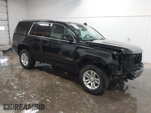 ✅ 2015 Chevrolet Tahoe LT • VIN: 1GNSKBKC8FR667948 • Lot: 45040324. Listed on IAAI with 161,566 mi. Free auction sales archive from the USA and detailed vehicle history report at DreamBid. Image 1.