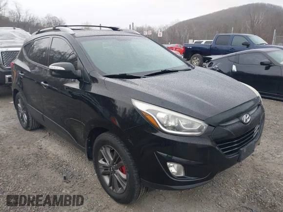 ✅ 2014 Hyundai Tucson SE • VIN: KM8JUCAG9EU935101 • Лот: 43970739. Опубліковано раніше на IAAI з пробігом 142 277 миль. Безкоштовний доступ до архіву аукціонних продажів зі США та докладний звіт про історію автомобіля на DreamBid. Зображення 1.