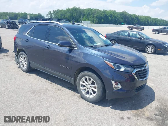 ✅ 2018 Chevrolet Equinox LT • VIN: 3GNAXSEV1JS595040 • Lot: 45153727. Wystawiony na IAAI z przebiegiem 118 823 mil. Bezpłatny archiwum sprzedaży aukcyjnych z USA i szczegółowy raport historii pojazdu na DreamBid. Zdjęcie 1.