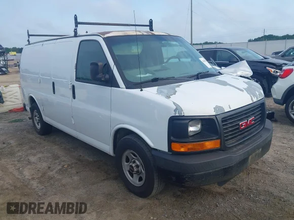 ✅ 2005 GMC Savana Cargo • VIN: 1GTFG15T151182744 • Лот: 42863036. Опубликован ранее на IAAI с пробегом 218 119 миль. Бесплатный доступ к архиву аукционных продаж из США и подробный отчёт об истории автомобиля на DreamBid. Изображение 1.