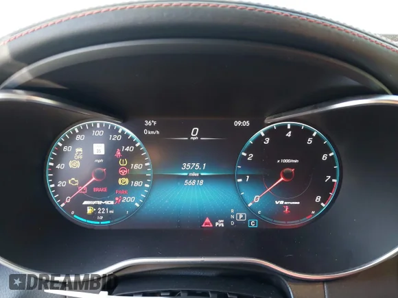 ✅ 2020 Mercedes-Benz GLC 63 S AMG • VIN: WDC0J8KB1LF696454 • Лот: 41578478. Опубліковано раніше на IAAI з пробігом 56 818 миль. Безкоштовний доступ до архіву аукціонних продажів зі США та докладний звіт про історію автомобіля на DreamBid. Зображення 7.