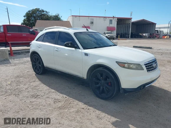 ✅ 2006 Infiniti FX • VIN: JNRAS08W36X203102 • Lot: 43298572. Wystawiony na IAAI z przebiegiem 218 131 mil. Bezpłatny archiwum sprzedaży aukcyjnych z USA i szczegółowy raport historii pojazdu na DreamBid. Zdjęcie 1.