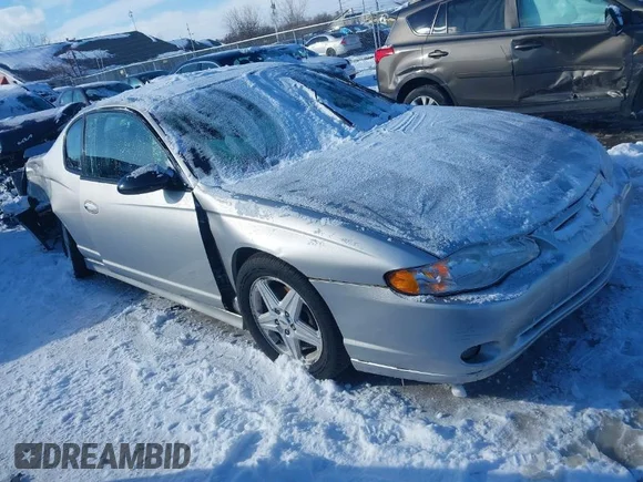 ✅ 2005 Chevrolet Monte Carlo Supercharged SS • VIN: 2G1WZ121959233215 • Lot: 41576039. Wystawiony na IAAI z przebiegiem 120 473 mil. Bezpłatny archiwum sprzedaży aukcyjnych z USA i szczegółowy raport historii pojazdu na DreamBid. Zdjęcie 1.