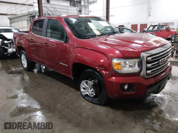 ✅ 2017 GMC Canyon 4WD SLE • VIN: 1GTG6CEN9H1282907 • Лот: 45146919. Опубликован ранее на IAAI с пробегом 141 198 миль. Бесплатный доступ к архиву аукционных продаж из США и подробный отчёт об истории автомобиля на DreamBid. Изображение 1.
