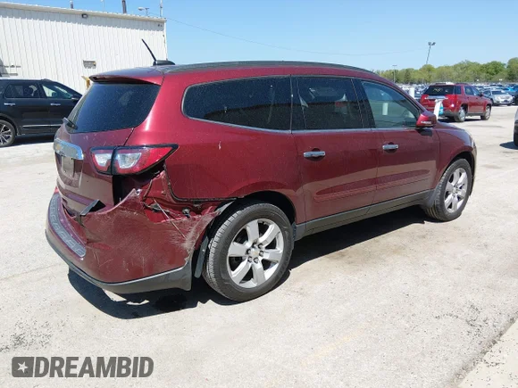 ✅ 2017 Chevrolet Traverse LT • VIN: 1GNKRGKD6HJ236785 • Lot: 45141162. Wystawiony na IAAI z przebiegiem 113 174 mil. Bezpłatny archiwum sprzedaży aukcyjnych z USA i szczegółowy raport historii pojazdu na DreamBid. Zdjęcie 4.