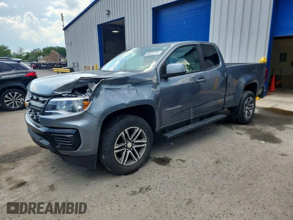 ✅ 2021 Chevrolet Colorado 2WD Work Truck • VIN: 1GCHSBEA2M1120442 • Lot: 56337316. Listed on Copart with 58,828 mi. Free auction sales archive from the USA and detailed vehicle history report at DreamBid. Image 1.