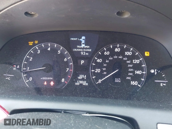 ✅ 2011 Lexus LS 460 • VIN: JTHBL5EF4B5105882 • Лот: 42722489. Опубликован ранее на IAAI с пробегом 178 042 миль. Бесплатный доступ к архиву аукционных продаж из США и подробный отчёт об истории автомобиля на DreamBid. Изображение 7.