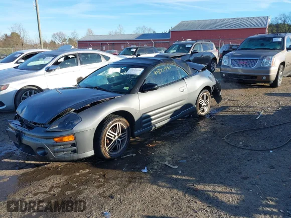 ✅ 2003 Mitsubishi Eclipse GTS • VIN: 4A3AE75H43E163722 • Лот: 40826981. Опубликован ранее на IAAI с пробегом 161 859 миль. Бесплатный доступ к архиву аукционных продаж из США и подробный отчёт об истории автомобиля на DreamBid. Изображение 2.