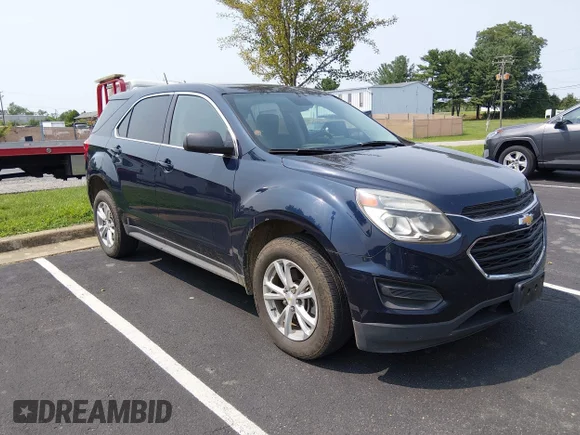 ✅ 2017 Chevrolet Equinox LS • VIN: 2GNFLEEK9H6313213 • Лот: 45650210. Опубліковано раніше на IAAI з пробігом 42 586 миль. Безкоштовний доступ до архіву аукціонних продажів зі США та докладний звіт про історію автомобіля на DreamBid. Зображення 1.