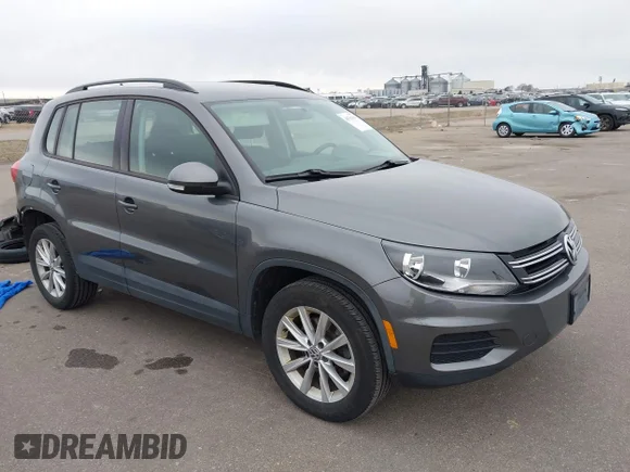 ✅ 2018 Volkswagen Tiguan • VIN: WVGBV7AX4JK001913 • Lot: 44761364. Wystawiony na IAAI z przebiegiem 52 967 mil. Bezpłatny archiwum sprzedaży aukcyjnych z USA i szczegółowy raport historii pojazdu na DreamBid. Zdjęcie 1.