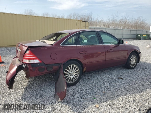 ✅ 2005 Mercury Montego Premier • VIN: 1MEFM42115G603371 • Лот: 48586595. Опубликован ранее на Copart с пробегом 142 098 миль. Бесплатный доступ к архиву аукционных продаж из США и подробный отчёт об истории автомобиля на DreamBid. Изображение 3.