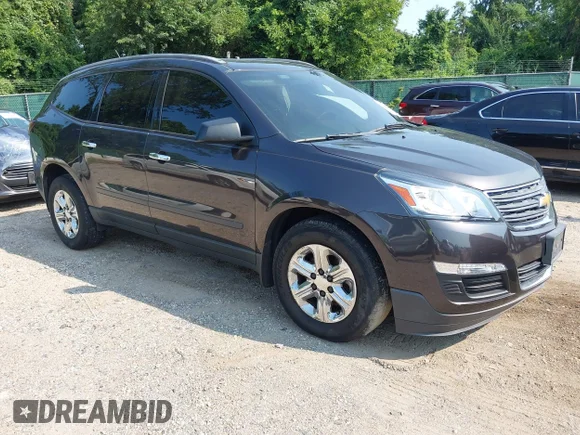 ✅ 2014 Chevrolet Traverse LS • VIN: 1GNKVFED7EJ135686 • Lot: 45643110. Listed on IAAI with 186,960 mi. Free auction sales archive from the USA and detailed vehicle history report at DreamBid. Image 1.