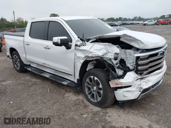 ✅ 2022 Chevrolet Silverado 1500 High Country • VIN: 1GCPAFED6NZ606917 • Lot: 41652769. Listed on IAAI with 33,913 mi. Free auction sales archive from the USA and detailed vehicle history report at DreamBid. Image 1.