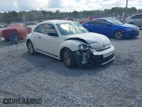 ✅ 2013 Volkswagen Beetle Entry • VIN: 3VWFP7AT9DM671402 • Lot: 43298167. Listed on IAAI with 155,886 mi. Free auction sales archive from the USA and detailed vehicle history report at DreamBid. Image 1.