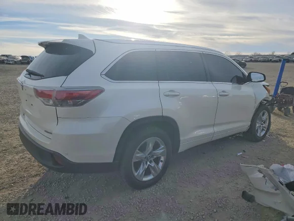 ✅ 2016 Toyota Highlander Limited • VIN: 5TDYKRFH9GS148542 • Lot: 72332535. Listed on Copart with 68,542 mi. Free auction sales archive from the USA and detailed vehicle history report at DreamBid. Image 3.