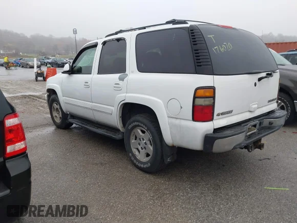 ✅ 2005 Chevrolet Tahoe LT • VIN: 1GNEK13T05J176020 • Lot: 43754155. Wystawiony na IAAI z przebiegiem 184 281 mil. Bezpłatny archiwum sprzedaży aukcyjnych z USA i szczegółowy raport historii pojazdu na DreamBid. Zdjęcie 3.