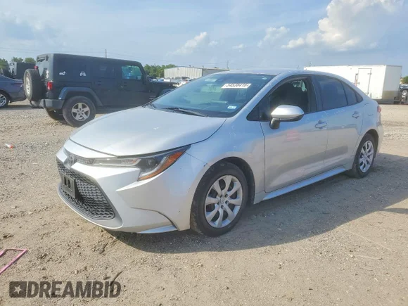 ✅ 2020 Toyota Corolla LE • VIN: 5YFEPRAE2LP104757 • Lot: 54538416. Wystawiony na Copart z przebiegiem 111 509 mil. Bezpłatny archiwum sprzedaży aukcyjnych z USA i szczegółowy raport historii pojazdu na DreamBid. Zdjęcie 1.