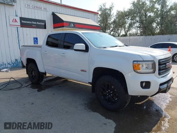 ✅ 2018 GMC Canyon 4WD All Terrain • VIN: 1GTG6CEN5J1244001 • Лот: 43141660. Опубліковано раніше на IAAI з пробігом 94 049 миль. Безкоштовний доступ до архіву аукціонних продажів зі США та докладний звіт про історію автомобіля на DreamBid. Зображення 1.