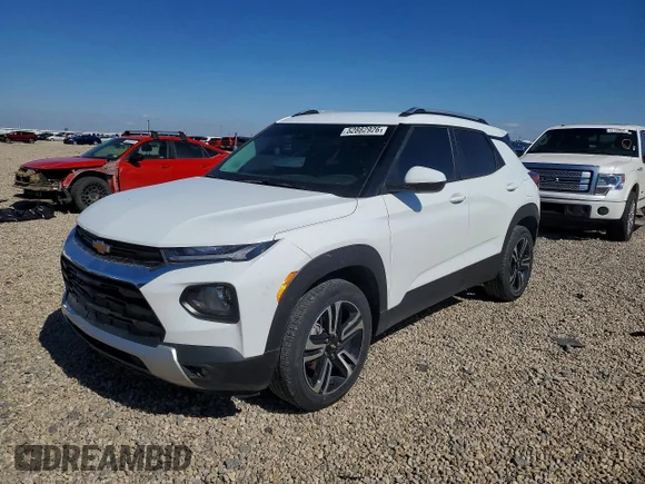 ✅ 2023 Chevrolet TrailBlazer LT • VIN: KL79MPS23PB215211 • Lot: 52882926. Listed on Copart with 25,065 mi. Free auction sales archive from the USA and detailed vehicle history report at DreamBid. Image 1.