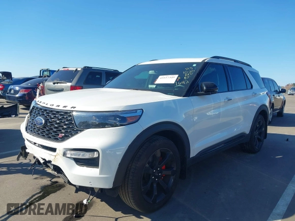 ✅ 2023 Ford Explorer ST • VIN: 1FM5K8GC8PGA61642 • Lot: 43557345. Wystawiony na IAAI z przebiegiem 11 689 mil. Bezpłatny archiwum sprzedaży aukcyjnych z USA i szczegółowy raport historii pojazdu na DreamBid. Zdjęcie 2.