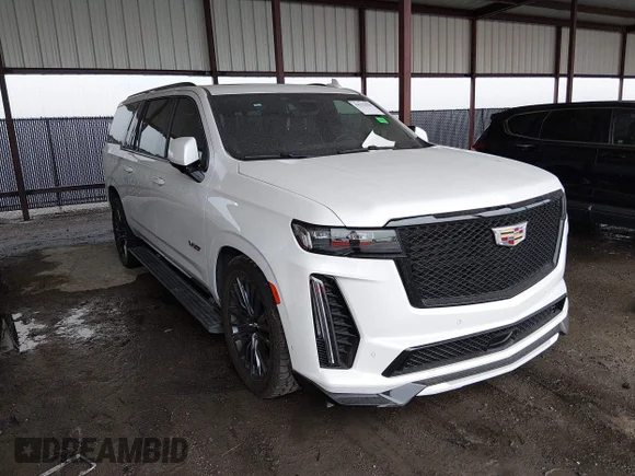 ✅ 2023 Cadillac Escalade ESV AWD V-Series • VIN: 1GYS4SK95PR318216 • Lot: 44872035. Listed on IAAI with 31,834 mi. Free auction sales archive from the USA and detailed vehicle history report at DreamBid. Image 1.