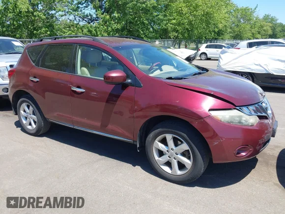 ✅ 2009 Nissan Murano LE • VIN: JN8AZ18W29W128263 • Lot: 45282601. Wystawiony na IAAI z przebiegiem 132 437 mil. Bezpłatny archiwum sprzedaży aukcyjnych z USA i szczegółowy raport historii pojazdu na DreamBid. Zdjęcie 1.