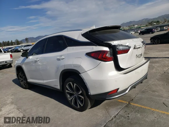 ✅ 2022 Lexus RX 450h • VIN: 2T2HGMDA0NC076951 • Lot: 39601843. Listed on Copart with 28,347 mi. Free auction sales archive from the USA and detailed vehicle history report at DreamBid. Image 2.