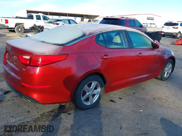 ✅ 2015 Kia Optima LX • VIN: 5XXGM4A78FG504230 • Lot: 44115099. Listed on IAAI with 141,749 mi. Free auction sales archive from the USA and detailed vehicle history report at DreamBid. Image 4.