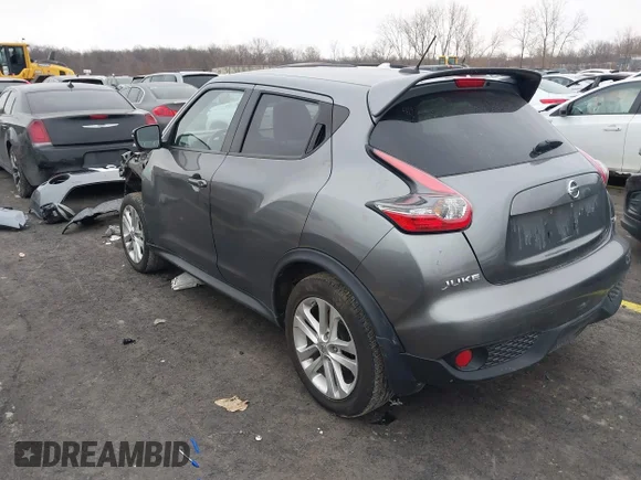 ✅ 2015 Nissan Juke SV • VIN: JN8AF5MV0FT552258 • Lot: 43986480. Wystawiony na IAAI z przebiegiem 108 208 mil. Bezpłatny archiwum sprzedaży aukcyjnych z USA i szczegółowy raport historii pojazdu na DreamBid. Zdjęcie 3.