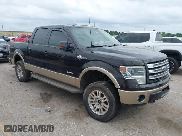 ✅ 2014 Ford F-150 Lariat • VIN: 1FTFW1ET3EKE06349 • Lot: 45047013. Listed on IAAI with 185,164 mi. Free auction sales archive from the USA and detailed vehicle history report at DreamBid. Image 1.
